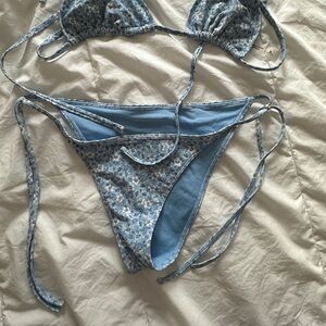A&F Floral Triangle Bikini Bottoms